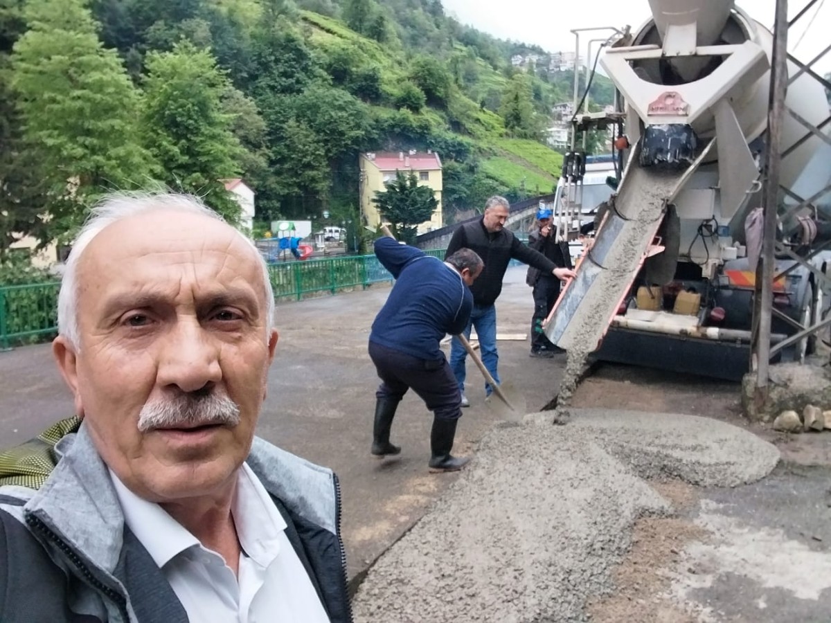 Güneyce Köyünde Otopark Çalışması