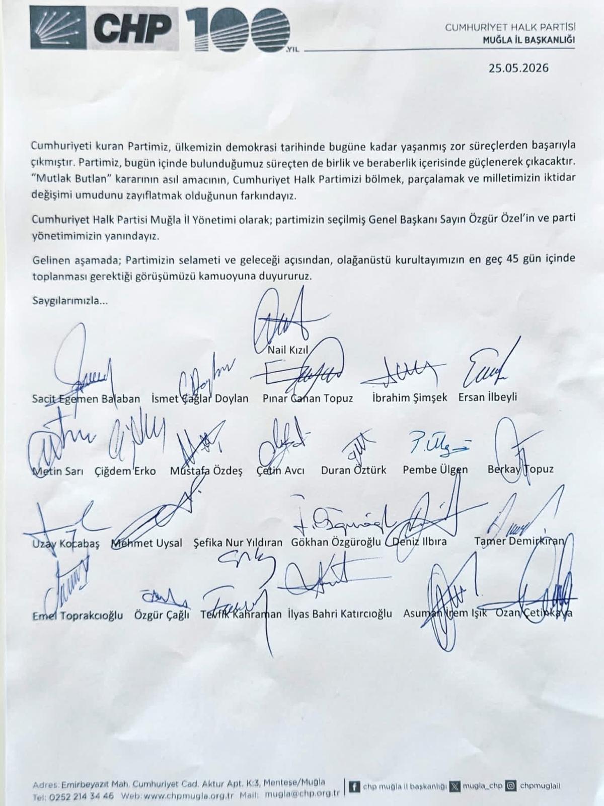 MÜHÜR MUĞLA’DA, EMANET EMİN ELLERDEDİR