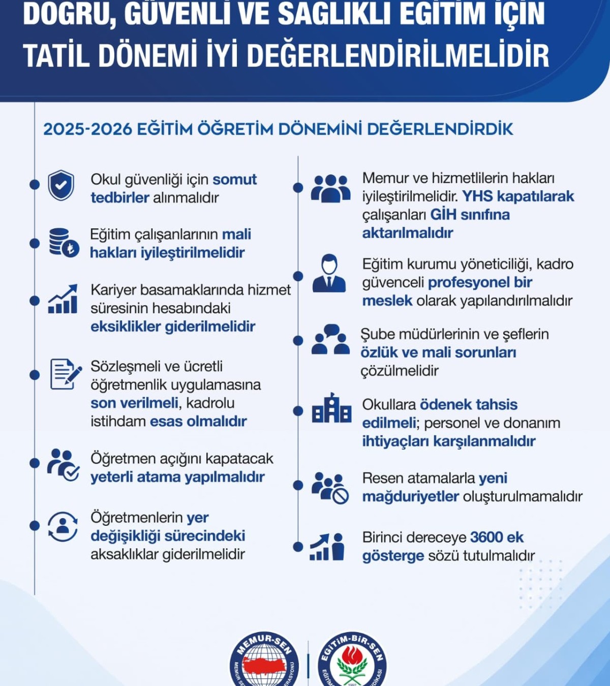 Eğitim-Bir-Sen Rize Şube Başkanı Adnan Yığcı: 