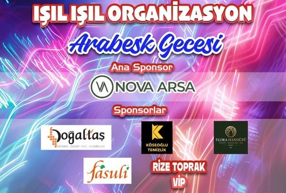 Arabesk Gecesi'ne Yoğun İlgi, Organizasyon Ekibinden Teşekkür Mesajı