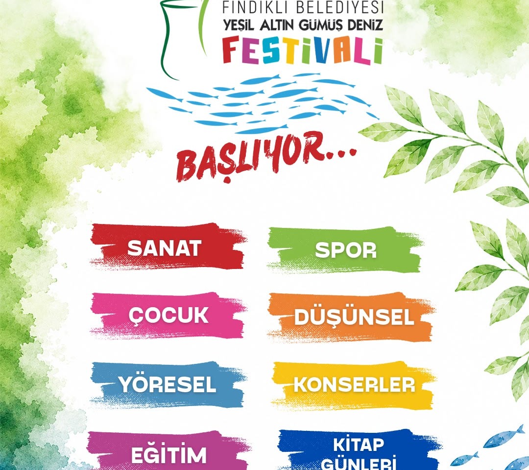 Fındıklı'da Yeşil Altın Gümüş Deniz Festivali Başlıyor