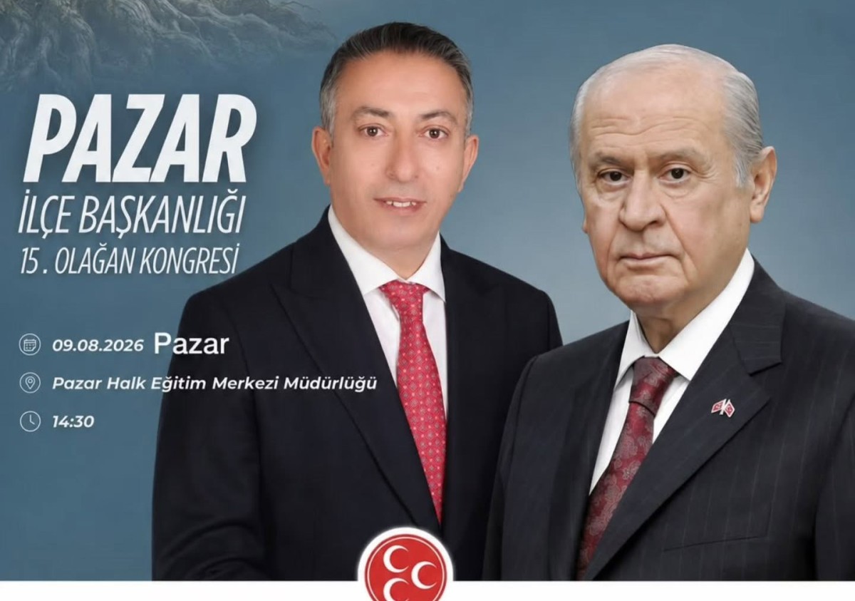 MHP Pazar İlçe Teşkilatı 15. Olağan Kongreye Gidiyor: Bora Haberal Tek Aday