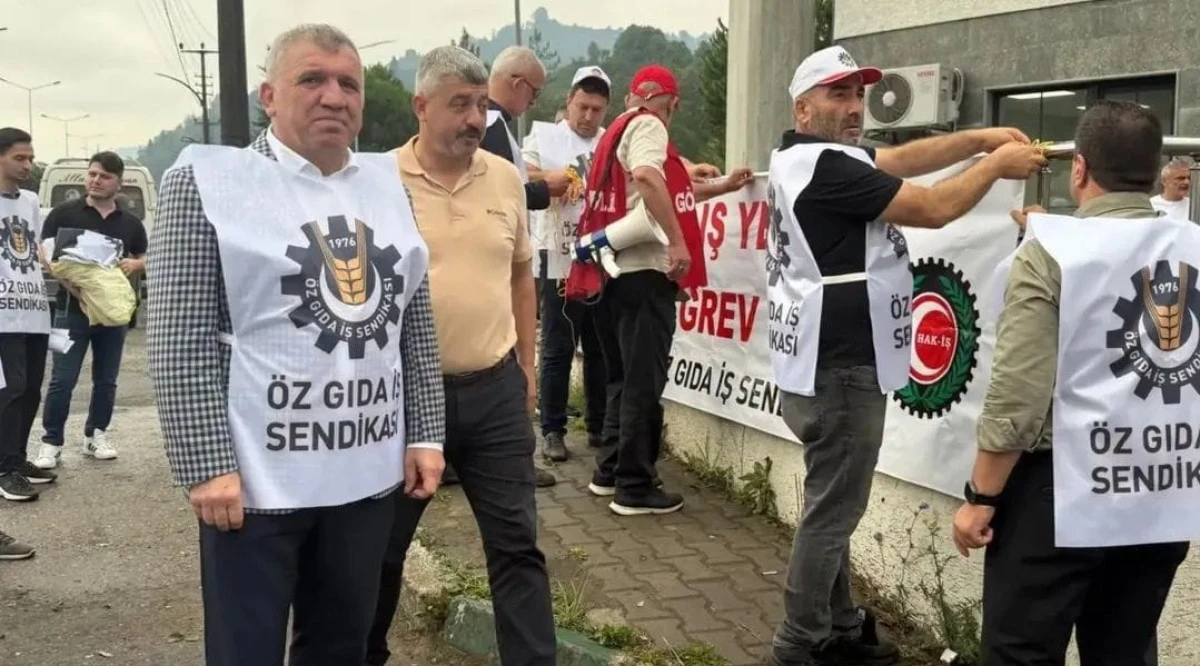 Of Çaysan’da Grev Başladı: İşçiler Toplu İş Sözleşmesi İçin İş Bıraktı