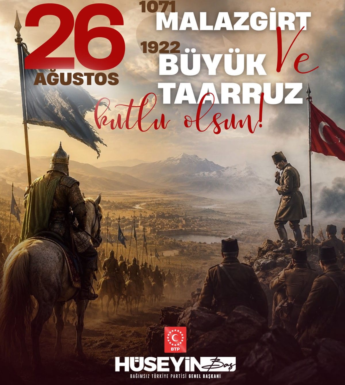 BTP liderinden Malazgirt ve Büyük Taarruz kutlaması