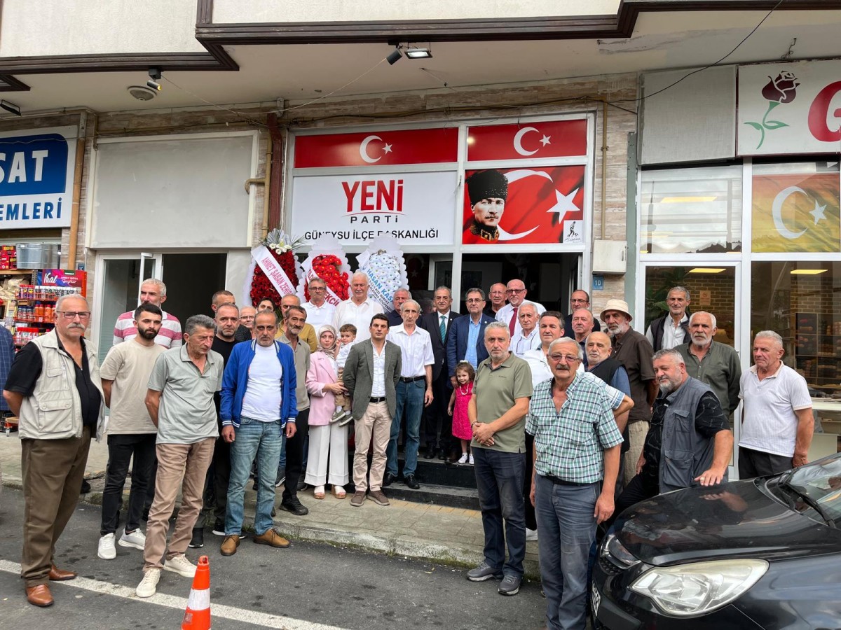 Yeni Parti Güneysu İlçe Başkanlığı Törenle Açıldı