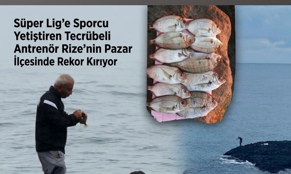 Süper Lig’e Yetenek Yetiştiren Antrenör, Pazar’da Balık Avında Rekor Peşinde