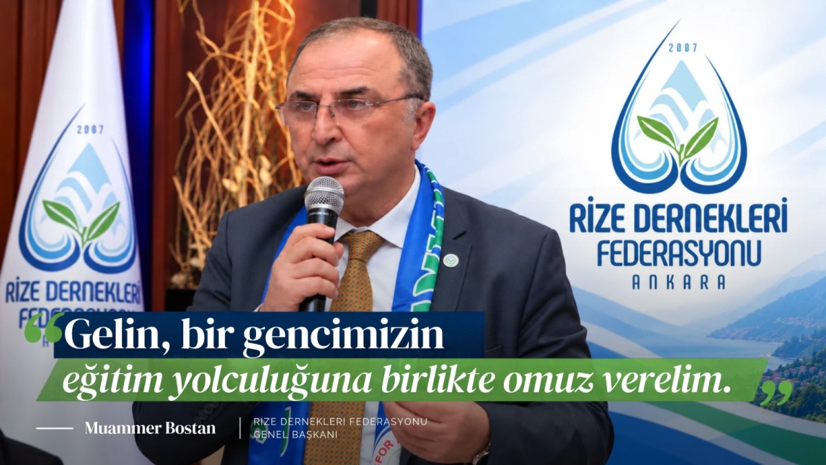 RİDEF Genel Başkanı Muammer Bostan'dangençlerimizin Geleceğine Destek Çağrısı