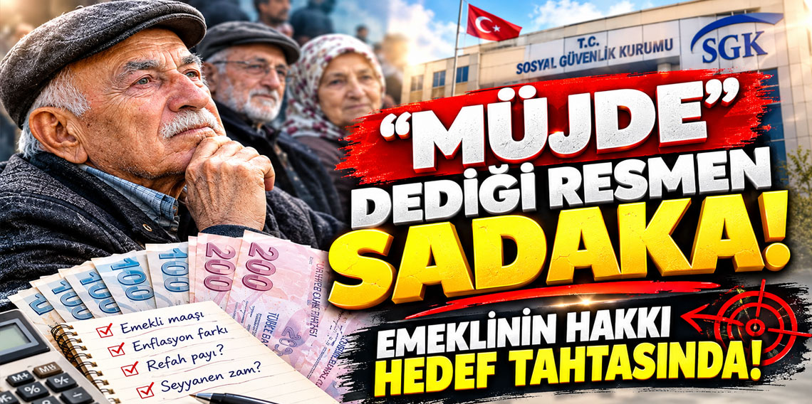''Müjde'' dediği resmen sadaka! Emeklinin hakkı hedef tahtasında!